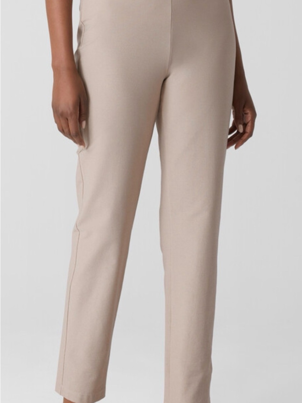 J. Jill Slim Straight Pants in Light Beige